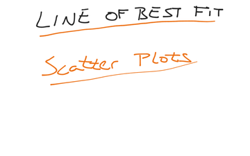 Line Of Best Fit