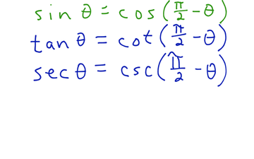 cofunction identities