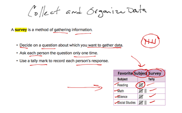Collecting and Organizing Data