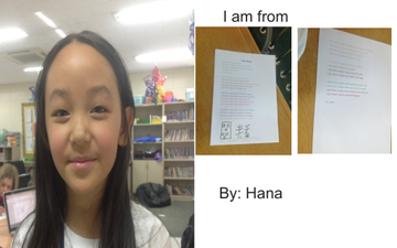 Hana I Am From Poem