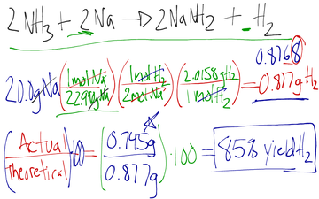 Stoichiometry, Percent Yield