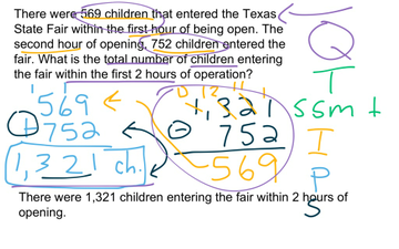 Addition Word Problem Within 1,000 | Educreations